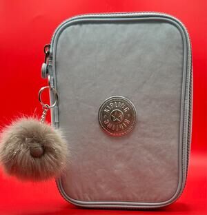 Kipling Bridal Blue 100 Pens Zippered Charlotte Travel Accessory Case AC36573EA